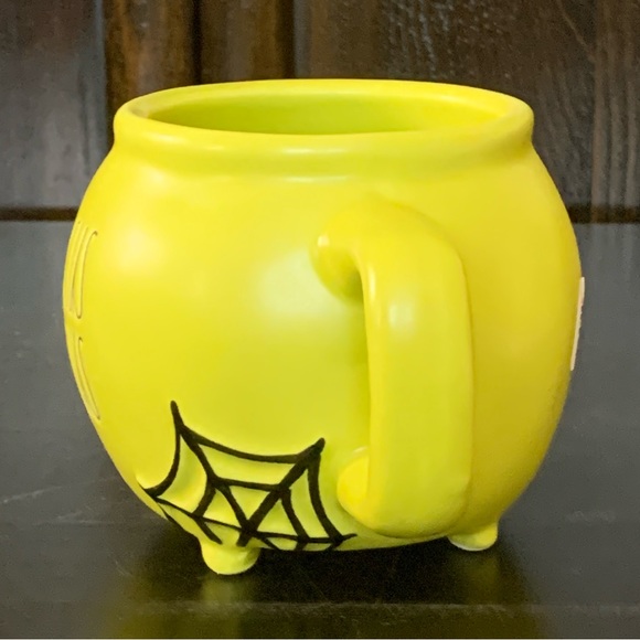 Rae Dunn HOCUS POCUS Cauldron Mug with Spider Web - Picture 6 of 9